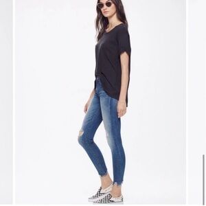 MOTHER The Looker Ankle Chew Jean in Mums The Word-Medium Wash-Distressed Sz 26